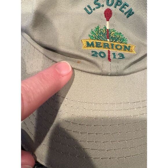 US Open Merion 2013 USGA Member Unisex Golf Ball Cap Beige - Picture 2 of 7
